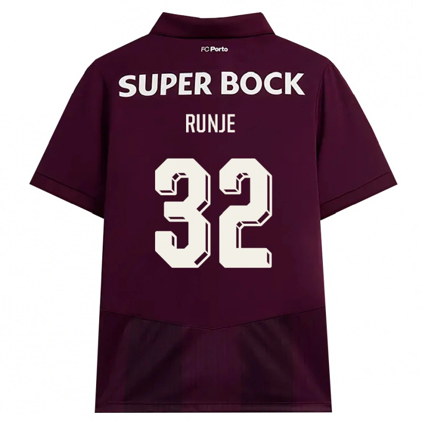 Danxen Män Roko Runje #32 Vinröd Vit Bortatröja Matchtröjor 2026/27 Tröjor T-Tröja