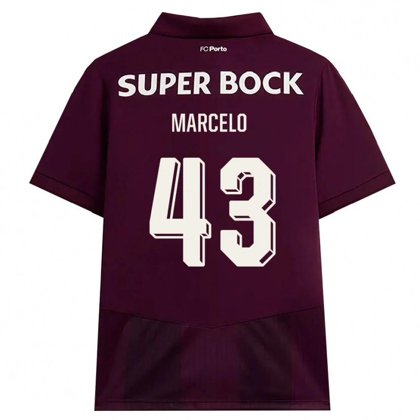 Danxen Män Joao Marcelo #43 Vinröd Vit Bortatröja Matchtröjor 2026/27 Tröjor T-Tröja