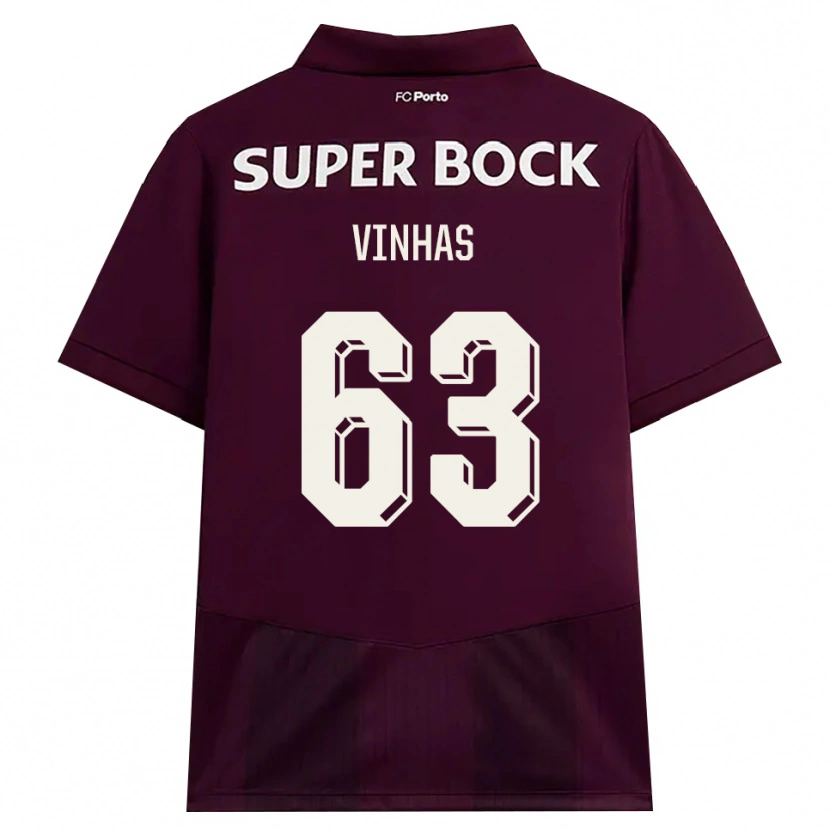 Danxen Män David Vinhas #63 Vinröd Vit Bortatröja Matchtröjor 2026/27 Tröjor T-Tröja