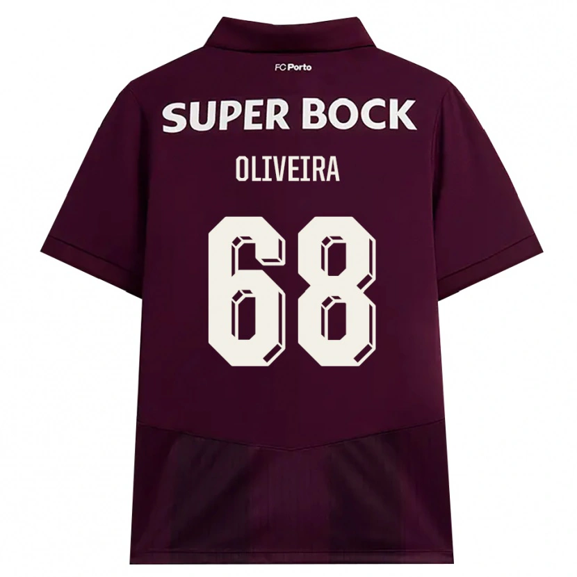 Danxen Män André Oliveira #68 Vinröd Vit Bortatröja Matchtröjor 2026/27 Tröjor T-Tröja