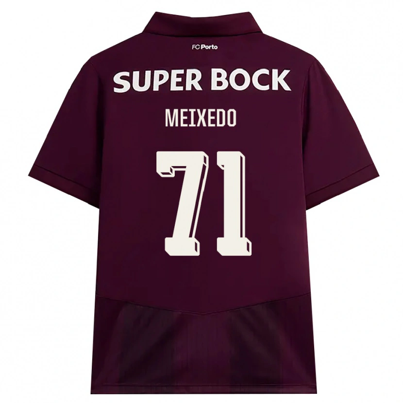 Danxen Män Francisco Meixedo #71 Vinröd Vit Bortatröja Matchtröjor 2026/27 Tröjor T-Tröja