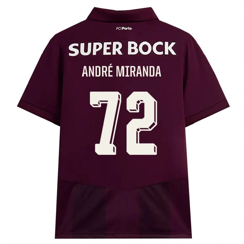 Danxen Män André Miranda #72 Vinröd Vit Bortatröja Matchtröjor 2026/27 Tröjor T-Tröja