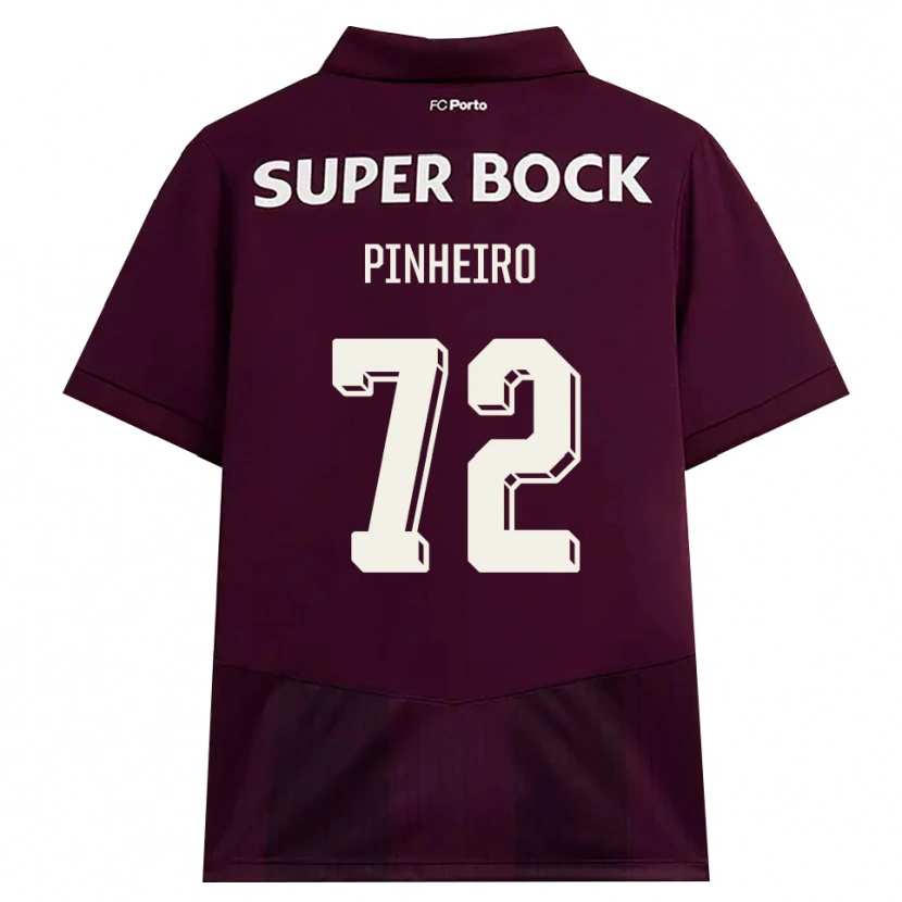 Danxen Män Rodrigo Pinheiro #72 Vinröd Vit Bortatröja Matchtröjor 2026/27 Tröjor T-Tröja