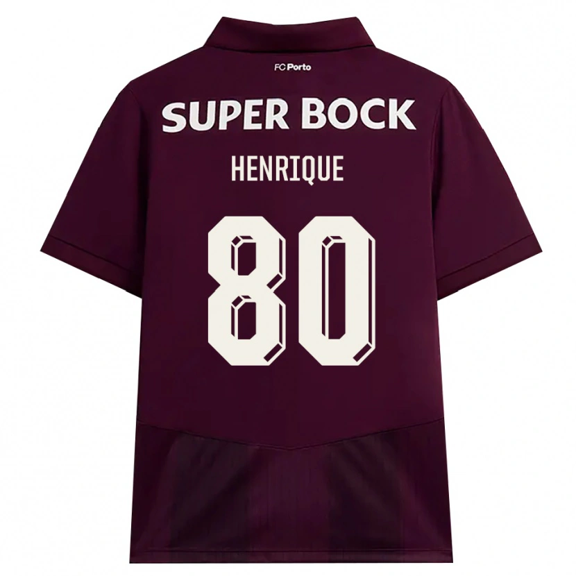 Danxen Män Kaio Henrique #80 Vinröd Vit Bortatröja Matchtröjor 2026/27 Tröjor T-Tröja
