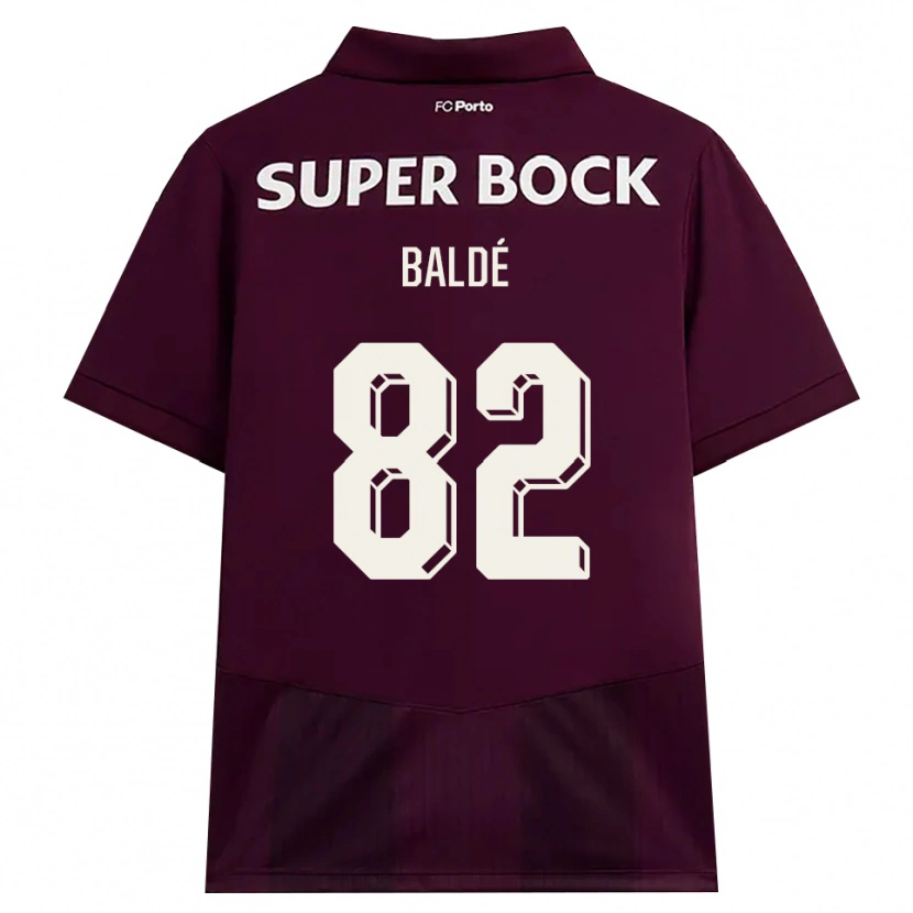 Danxen Män Alfa Baldé #82 Vinröd Vit Bortatröja Matchtröjor 2026/27 Tröjor T-Tröja