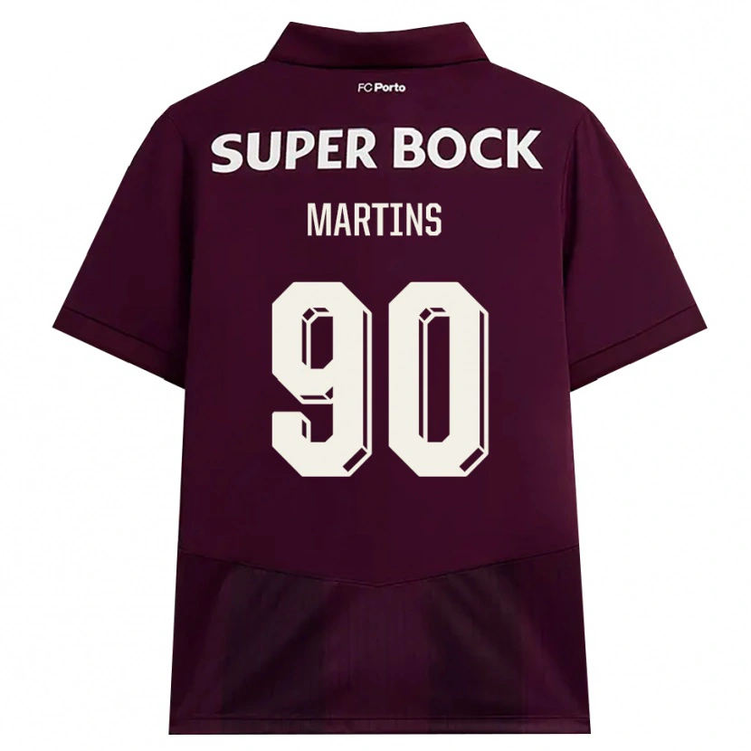 Danxen Män Gil Martins #90 Vinröd Vit Bortatröja Matchtröjor 2026/27 Tröjor T-Tröja