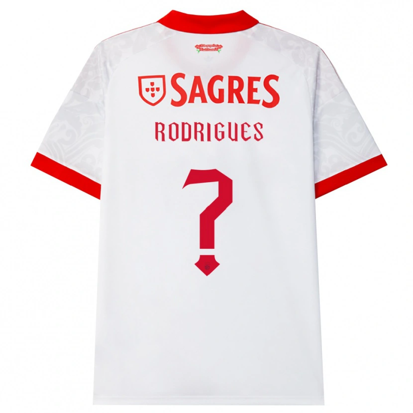 Danxen Män Miguel Rodrigues #0 Vit Röd Gul Bortatröja Matchtröjor 2026/27 Tröjor T-Tröja