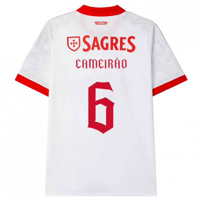 Danxen Män Beatriz Cameirão #6 Vit Röd Gul Bortatröja Matchtröjor 2026/27 Tröjor T-Tröja