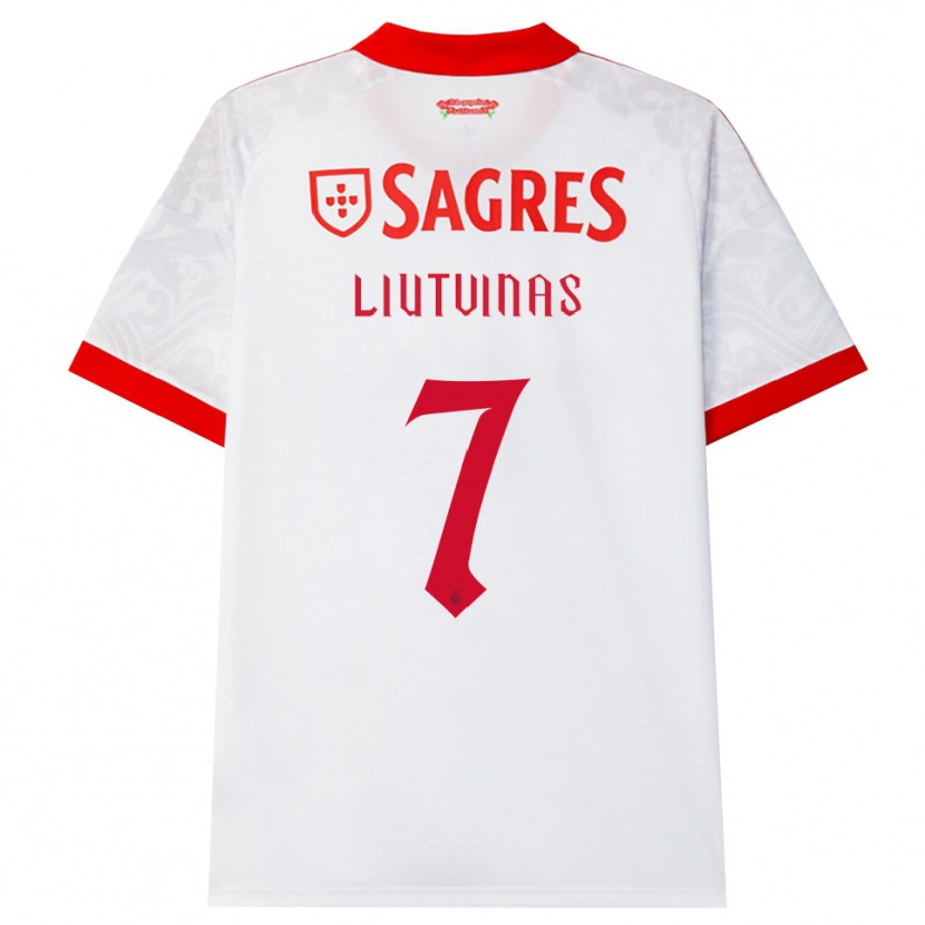 Danxen Män Kristupas Liutvinas #7 Vit Röd Gul Bortatröja Matchtröjor 2026/27 Tröjor T-Tröja