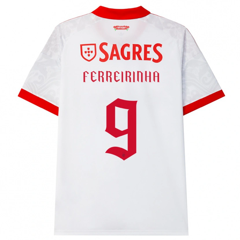 Danxen Män Afonso Ferreirinha #9 Vit Röd Gul Bortatröja Matchtröjor 2026/27 Tröjor T-Tröja