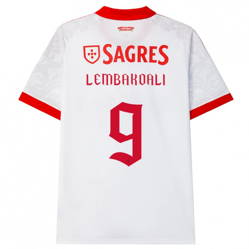 Danxen Män Alan Lembakoali #9 Vit Röd Gul Bortatröja Matchtröjor 2026/27 Tröjor T-Tröja