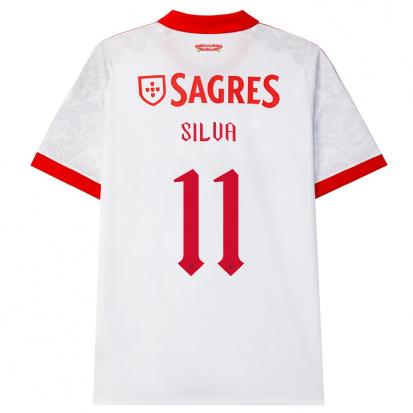 Danxen Män Jéssica Silva #11 Vit Röd Gul Bortatröja Matchtröjor 2026/27 Tröjor T-Tröja
