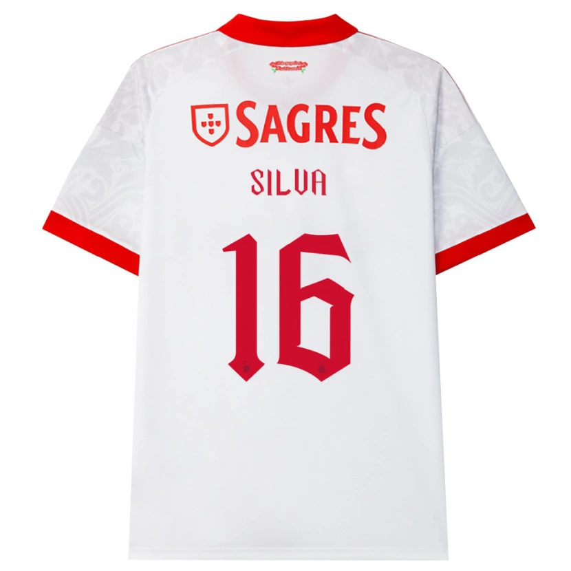 Danxen Män Manu Silva #16 Vit Röd Gul Bortatröja Matchtröjor 2026/27 Tröjor T-Tröja