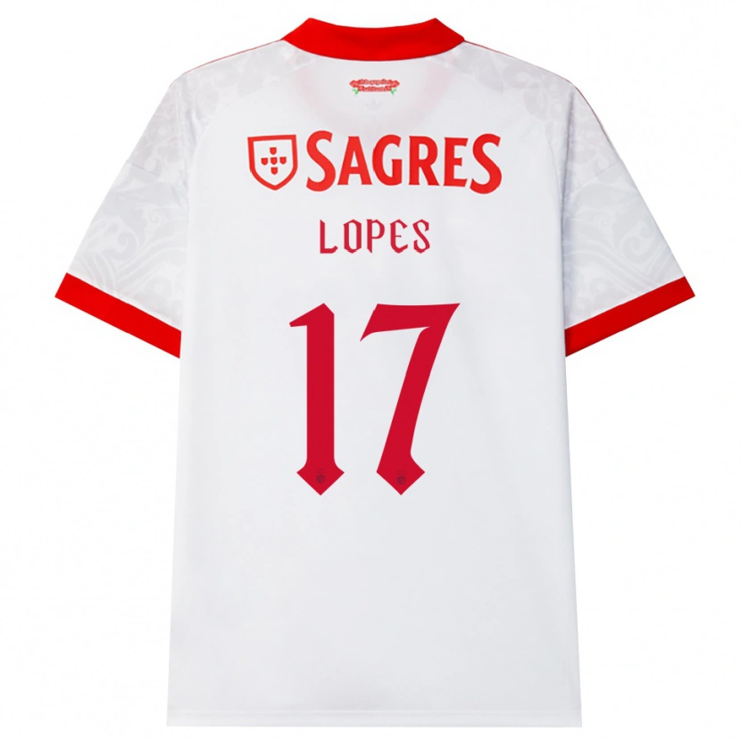Danxen Män Simão Lopes #17 Vit Röd Gul Bortatröja Matchtröjor 2026/27 Tröjor T-Tröja