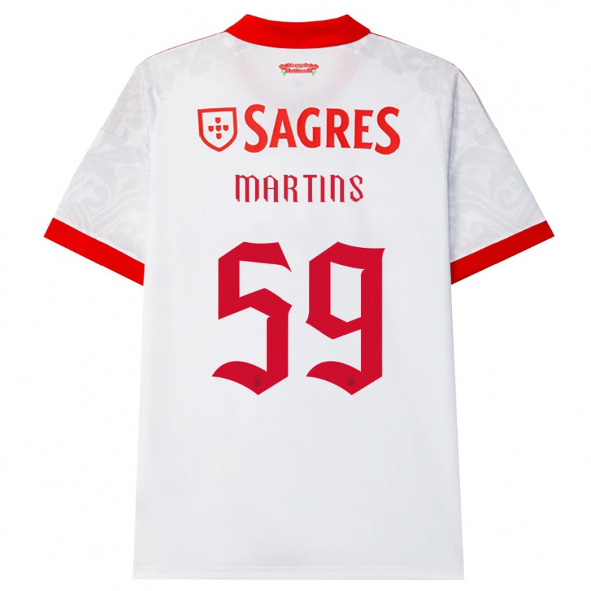 Danxen Män Leandro Martins #59 Vit Röd Gul Bortatröja Matchtröjor 2026/27 Tröjor T-Tröja