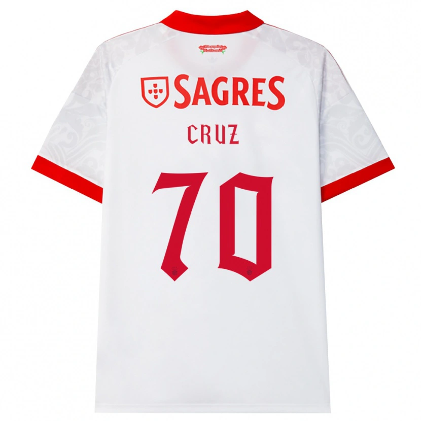 Danxen Män Filipe Cruz #70 Vit Röd Gul Bortatröja Matchtröjor 2026/27 Tröjor T-Tröja