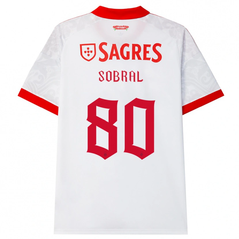 Danxen Män Gonçalo Da Silva #80 Vit Röd Gul Bortatröja Matchtröjor 2026/27 Tröjor T-Tröja