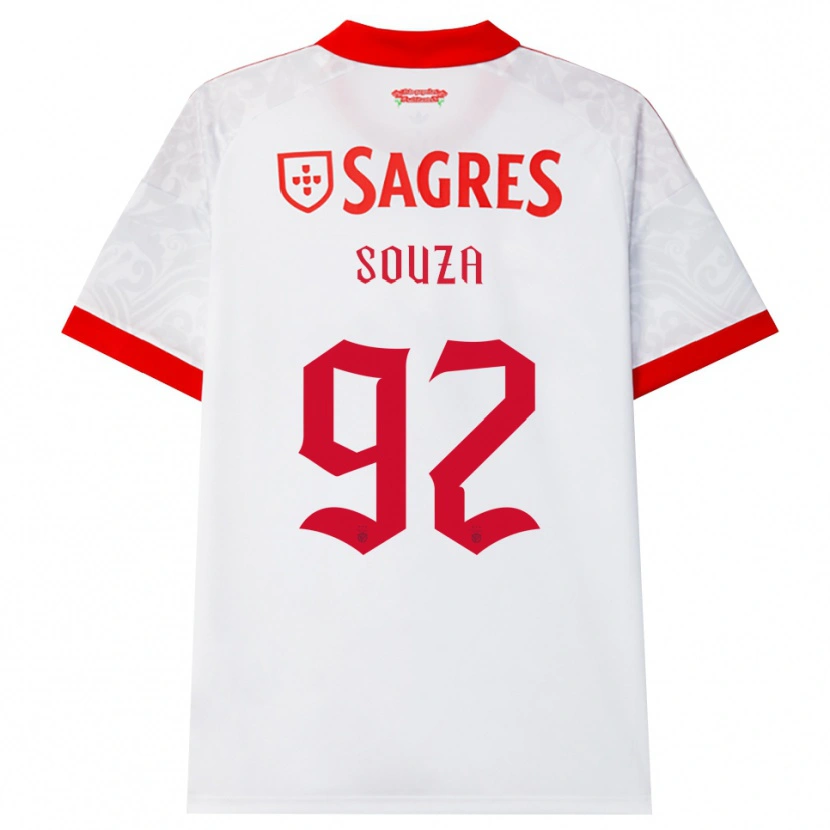 Danxen Män Pedro Souza #92 Vit Röd Gul Bortatröja Matchtröjor 2026/27 Tröjor T-Tröja