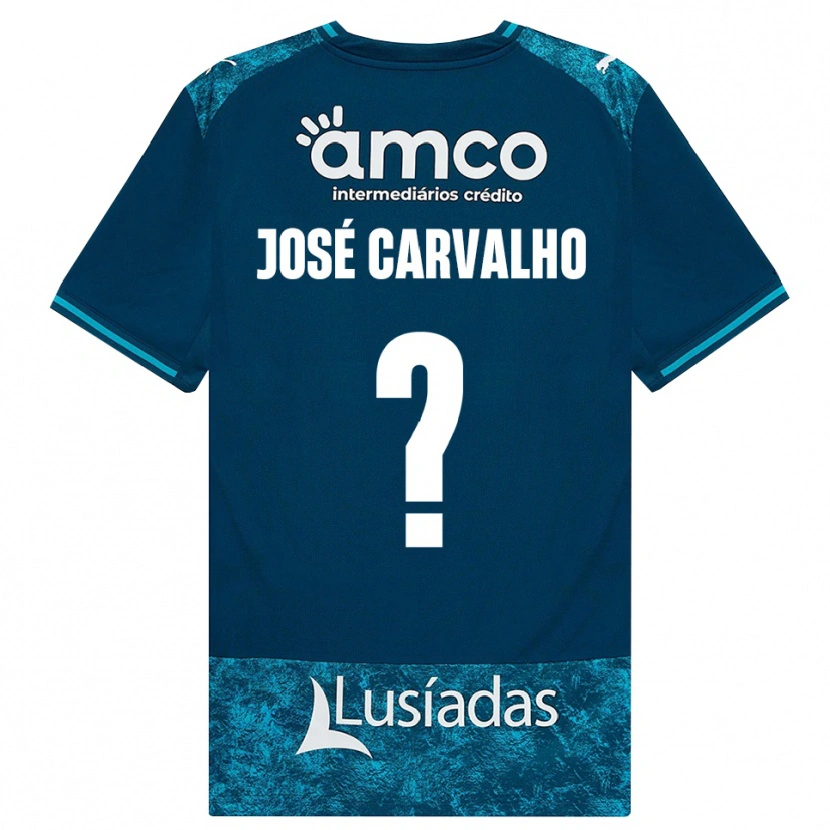 Danxen Män José Carvalho #0 Mörk Skiffergrå Mellanturkos Bortatröja Matchtröjor 2026/27 Tröjor T-Tröja