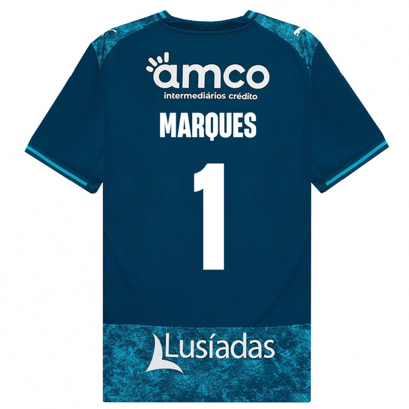 Danxen Män André Marques #1 Mörk Skiffergrå Mellanturkos Bortatröja Matchtröjor 2026/27 Tröjor T-Tröja