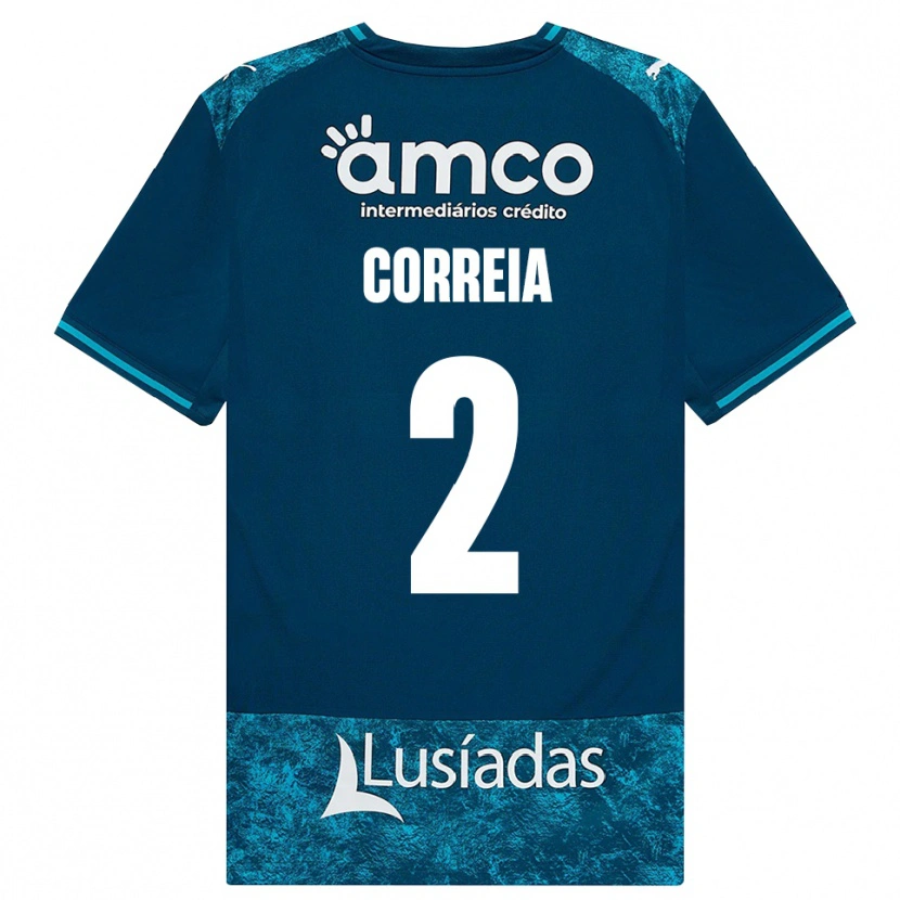 Danxen Män Nuno Correia #2 Mörk Skiffergrå Mellanturkos Bortatröja Matchtröjor 2026/27 Tröjor T-Tröja