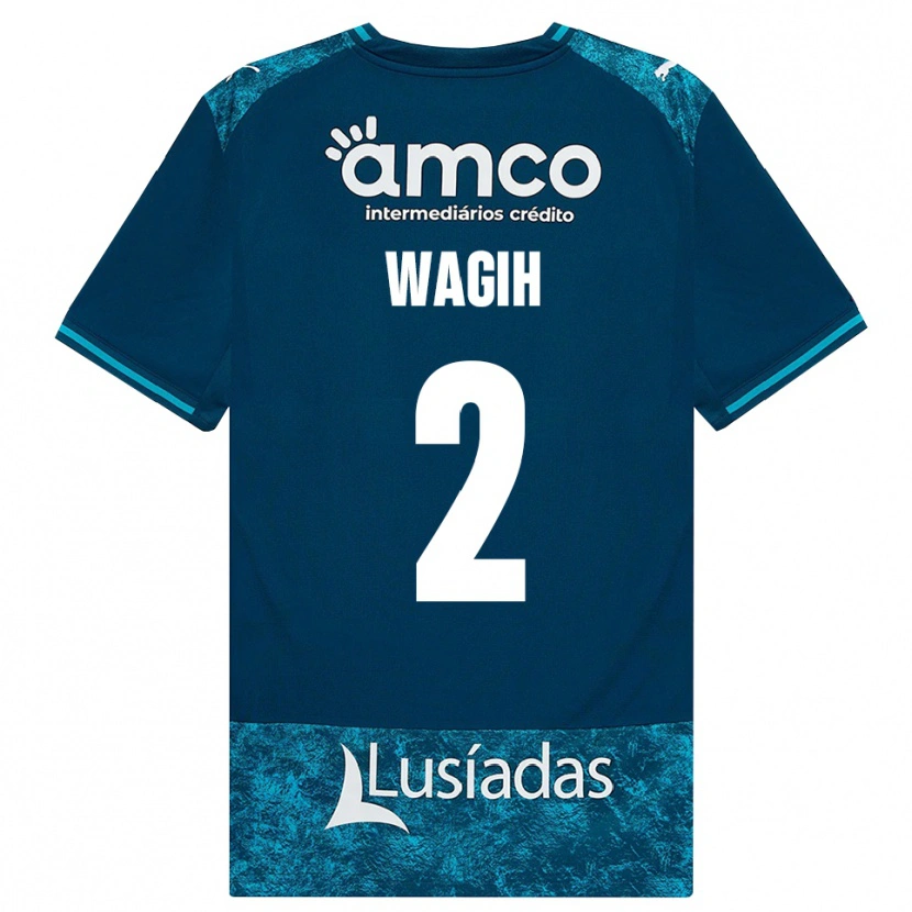 Danxen Män Youssef Wagih #2 Mörk Skiffergrå Mellanturkos Bortatröja Matchtröjor 2026/27 Tröjor T-Tröja