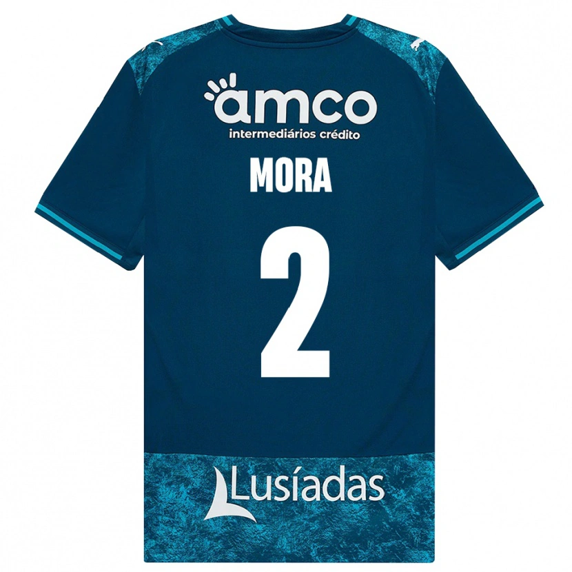 Danxen Män Ziad Mora #2 Mörk Skiffergrå Mellanturkos Bortatröja Matchtröjor 2026/27 Tröjor T-Tröja
