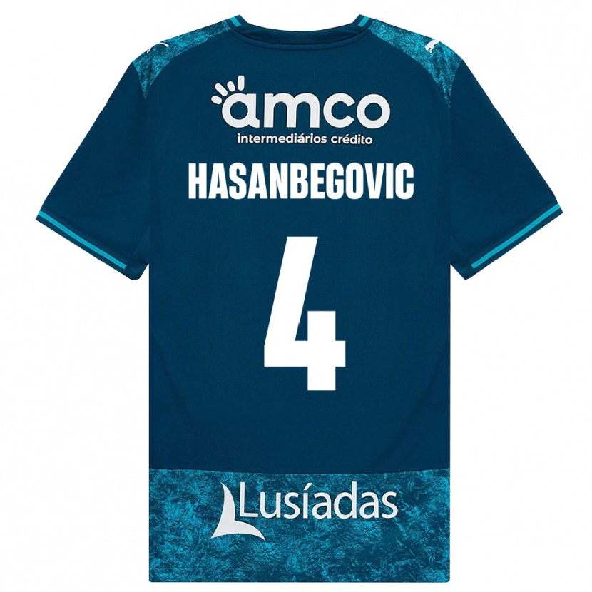 Danxen Män Melisa Hasanbegović #4 Mörk Skiffergrå Mellanturkos Bortatröja Matchtröjor 2026/27 Tröjor T-Tröja
