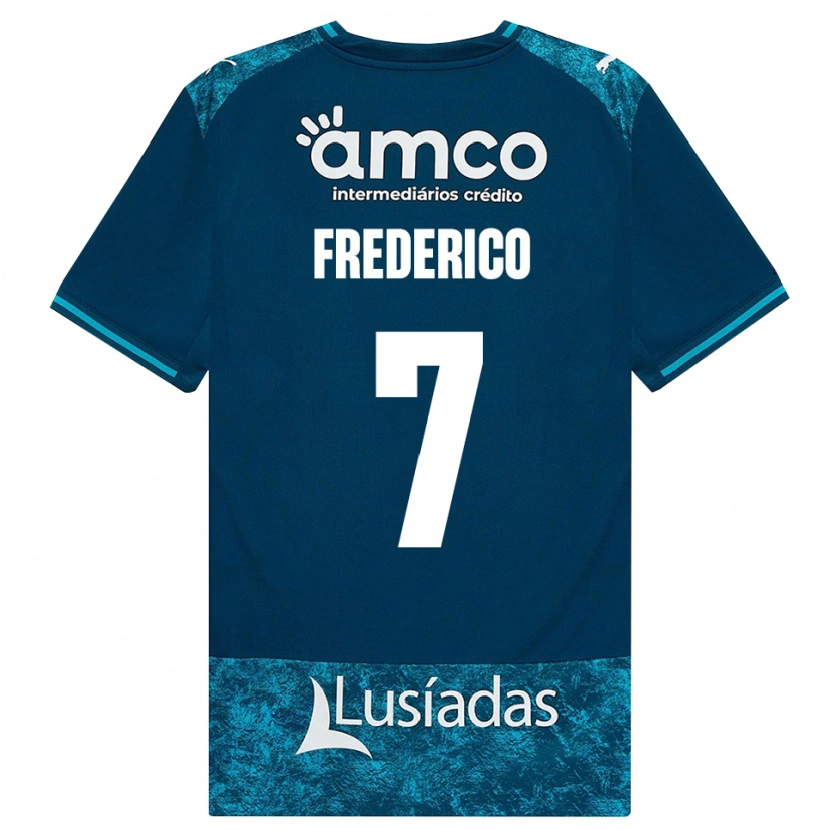Danxen Män Frederico Silva #7 Mörk Skiffergrå Mellanturkos Bortatröja Matchtröjor 2026/27 Tröjor T-Tröja