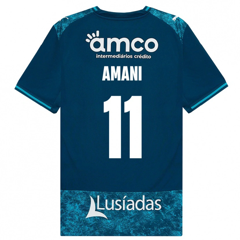 Danxen Män Jolina Amani #11 Mörk Skiffergrå Mellanturkos Bortatröja Matchtröjor 2026/27 Tröjor T-Tröja