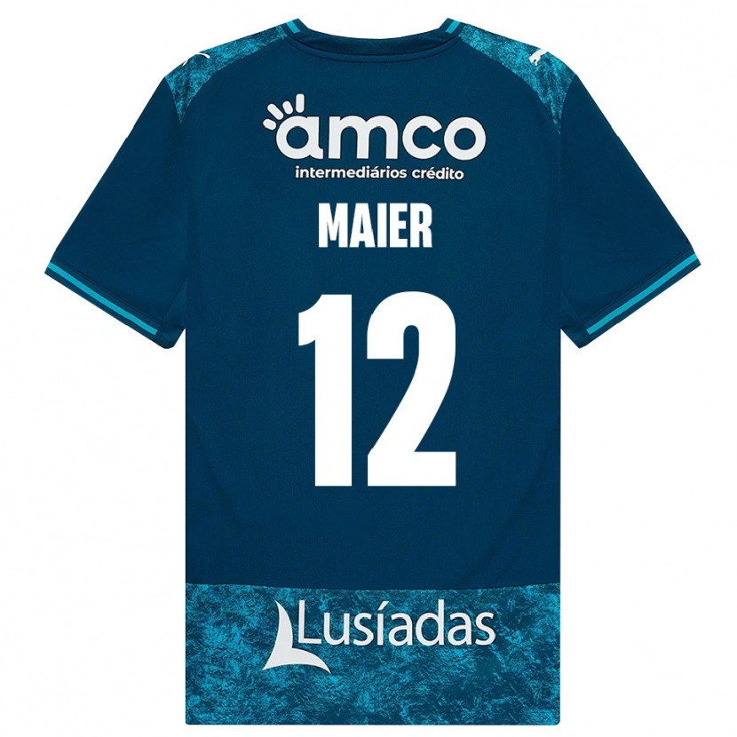 Danxen Män Merse Maier #12 Mörk Skiffergrå Mellanturkos Bortatröja Matchtröjor 2026/27 Tröjor T-Tröja