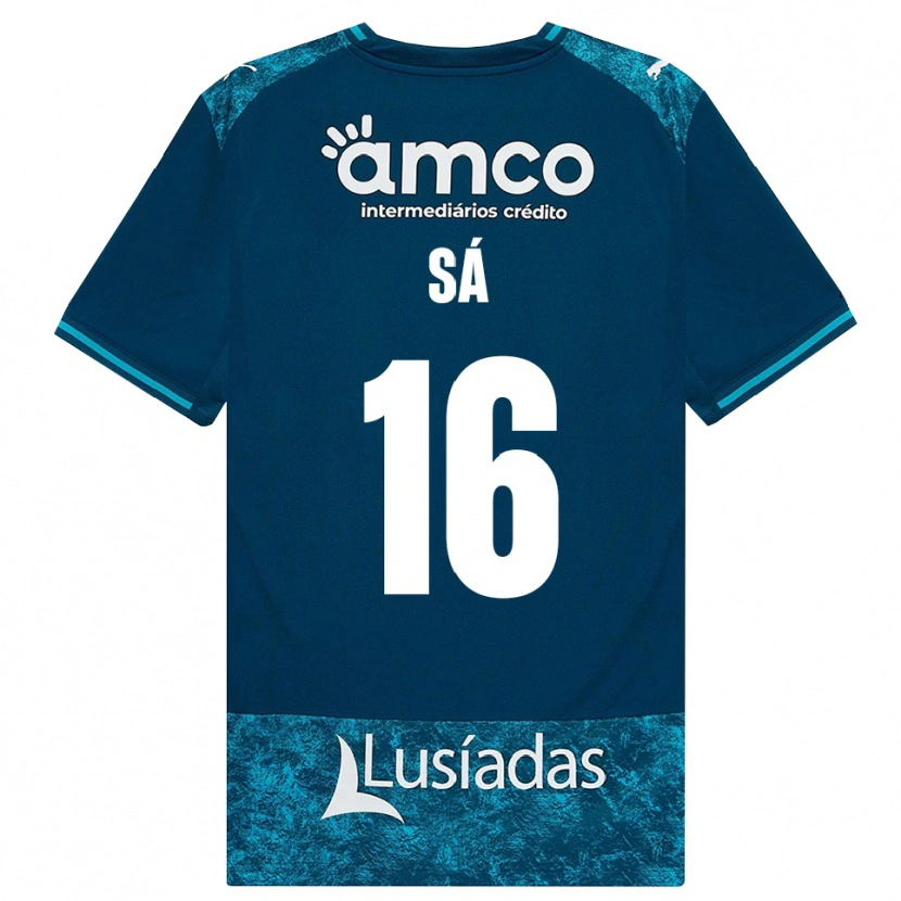 Danxen Män Alex Sá #16 Mörk Skiffergrå Mellanturkos Bortatröja Matchtröjor 2026/27 Tröjor T-Tröja