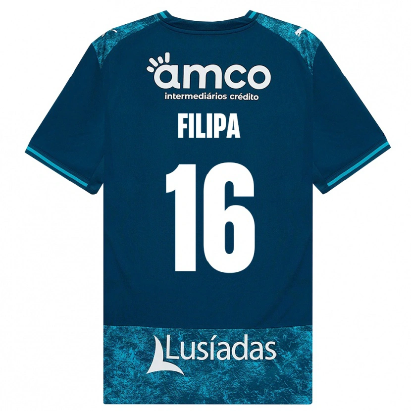 Danxen Män Ágata Filipa #16 Mörk Skiffergrå Mellanturkos Bortatröja Matchtröjor 2026/27 Tröjor T-Tröja