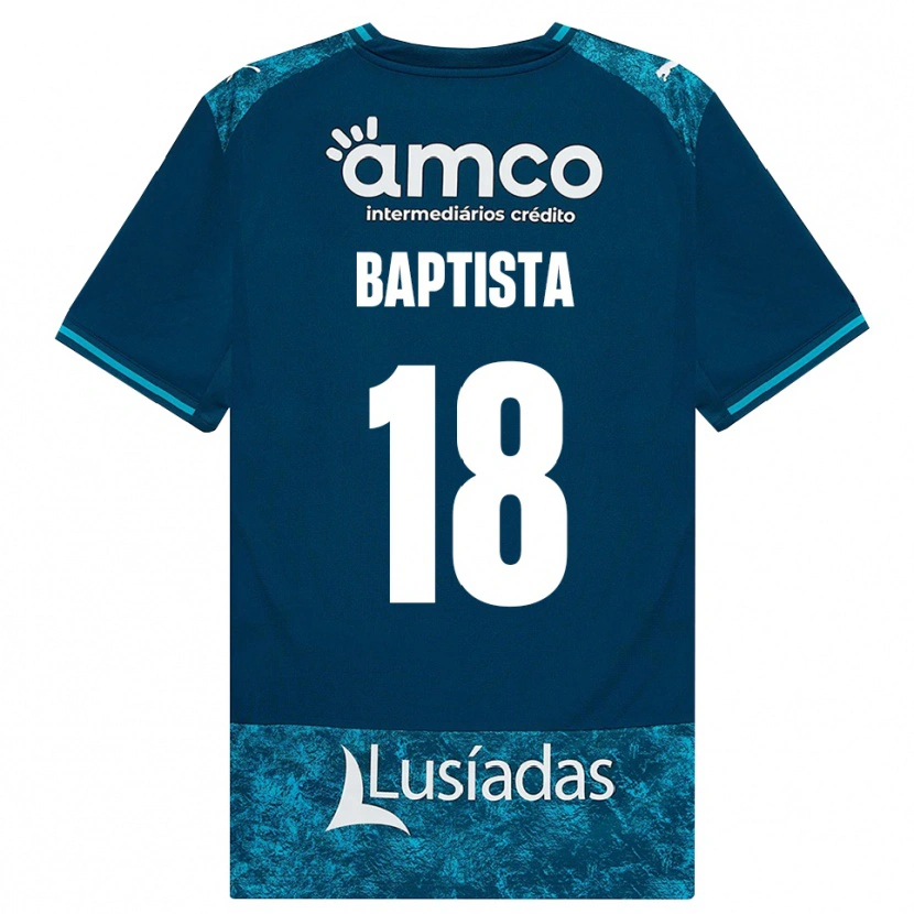 Danxen Män Tiago Baptista #18 Mörk Skiffergrå Mellanturkos Bortatröja Matchtröjor 2026/27 Tröjor T-Tröja