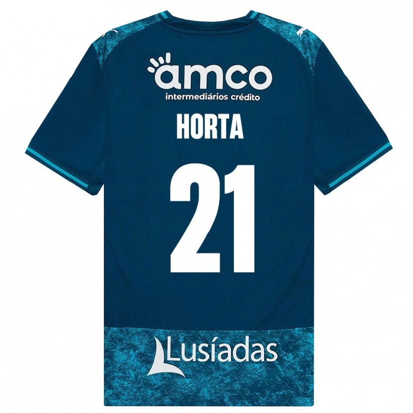 Danxen Män Ricardo Horta #21 Mörk Skiffergrå Mellanturkos Bortatröja Matchtröjor 2026/27 Tröjor T-Tröja