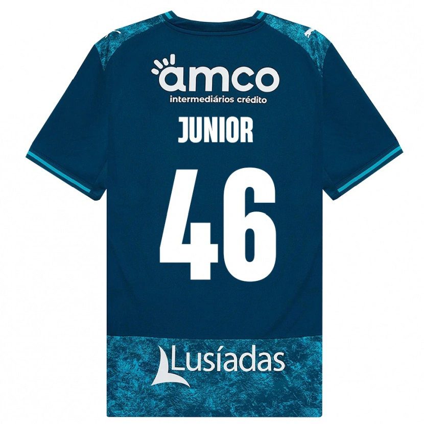 Danxen Män Mário Junior #46 Mörk Skiffergrå Mellanturkos Bortatröja Matchtröjor 2026/27 Tröjor T-Tröja