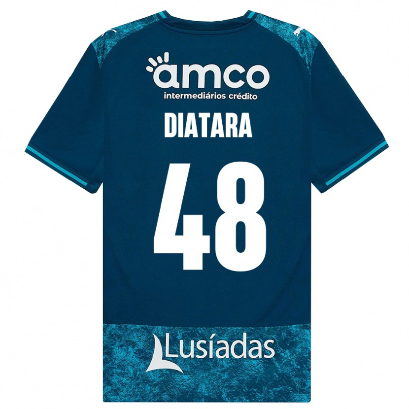 Danxen Män Samba Diatara #48 Mörk Skiffergrå Mellanturkos Bortatröja Matchtröjor 2026/27 Tröjor T-Tröja