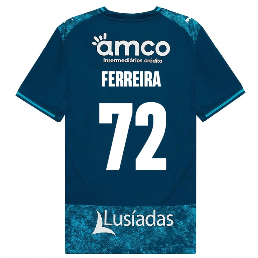 Danxen Män André Ferreira #72 Mörk Skiffergrå Mellanturkos Bortatröja Matchtröjor 2026/27 Tröjor T-Tröja