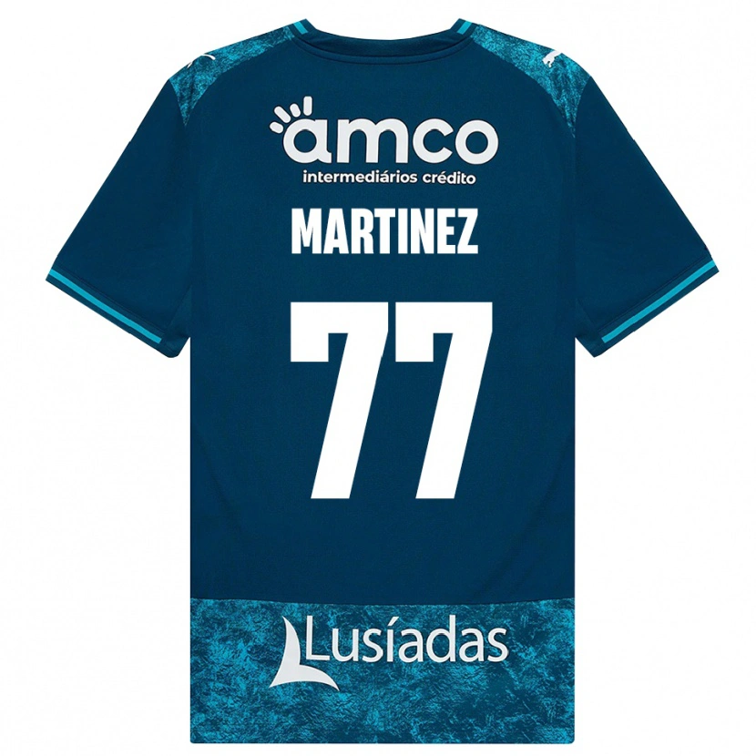 Danxen Män Gabri Martínez #77 Mörk Skiffergrå Mellanturkos Bortatröja Matchtröjor 2026/27 Tröjor T-Tröja