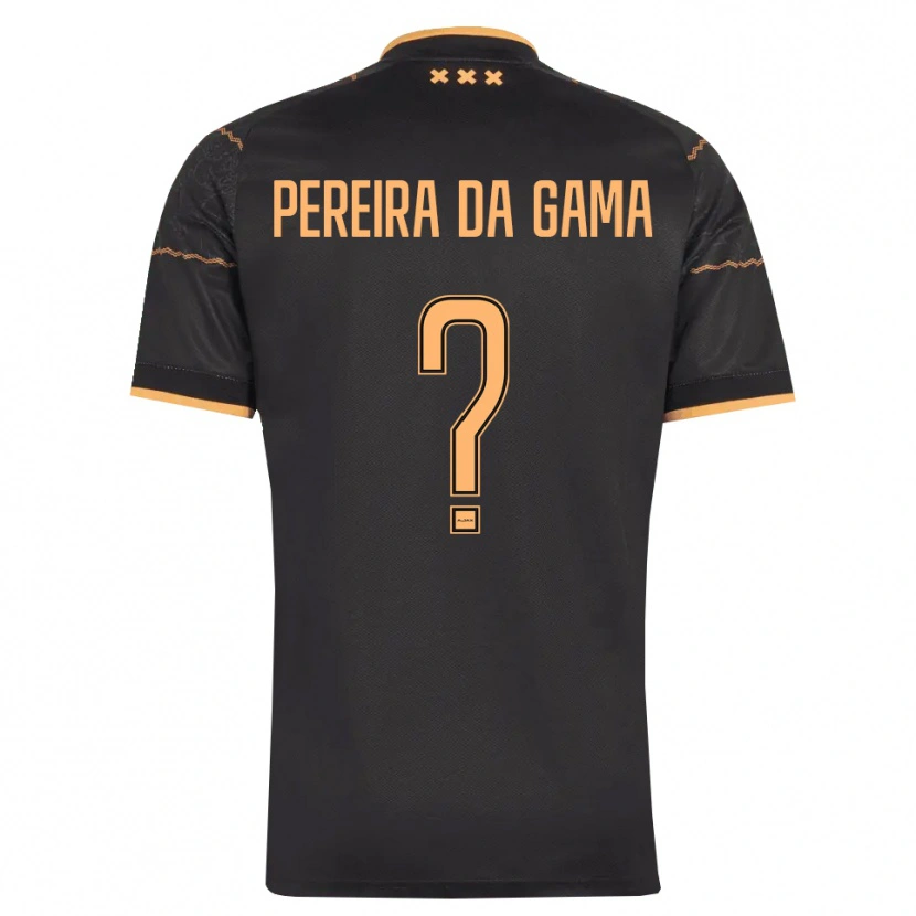 Danxen Män Haniel Pereira Da Gama #0 Svart Orange Bortatröja Matchtröjor 2026/27 Tröjor T-Tröja