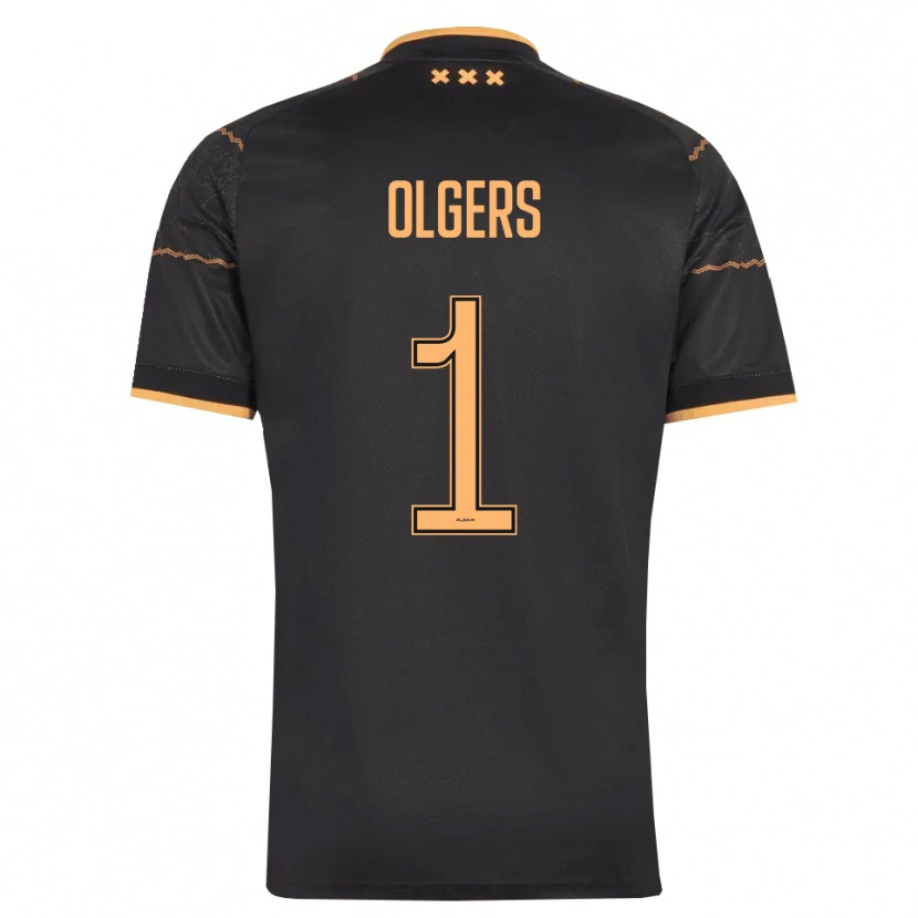 Danxen Män Guus Olgers #1 Svart Orange Bortatröja Matchtröjor 2026/27 Tröjor T-Tröja