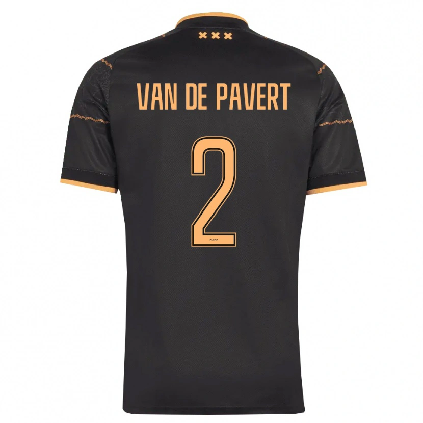 Danxen Män Ryan Van De Pavert #2 Svart Orange Bortatröja Matchtröjor 2026/27 Tröjor T-Tröja
