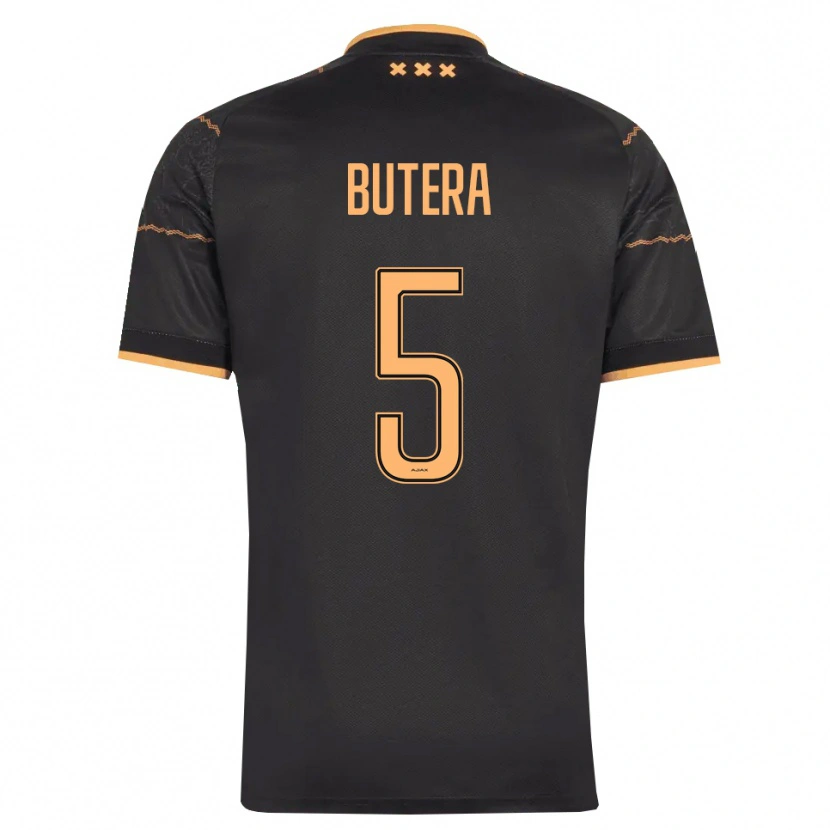 Danxen Män Ethan Butera #5 Svart Orange Bortatröja Matchtröjor 2026/27 Tröjor T-Tröja