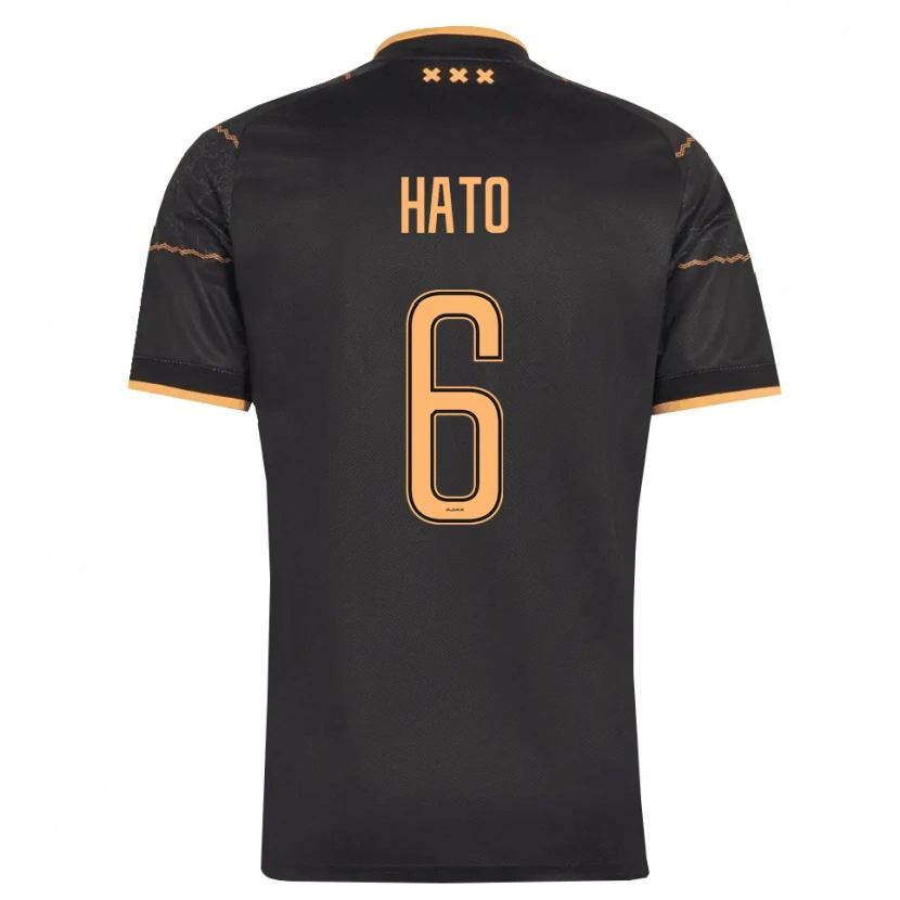Danxen Män Elgyn Hato #6 Svart Orange Bortatröja Matchtröjor 2026/27 Tröjor T-Tröja