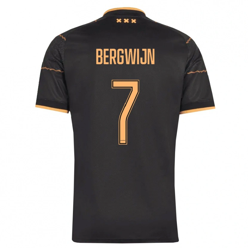 Danxen Män Steven Bergwijn #7 Svart Orange Bortatröja Matchtröjor 2026/27 Tröjor T-Tröja