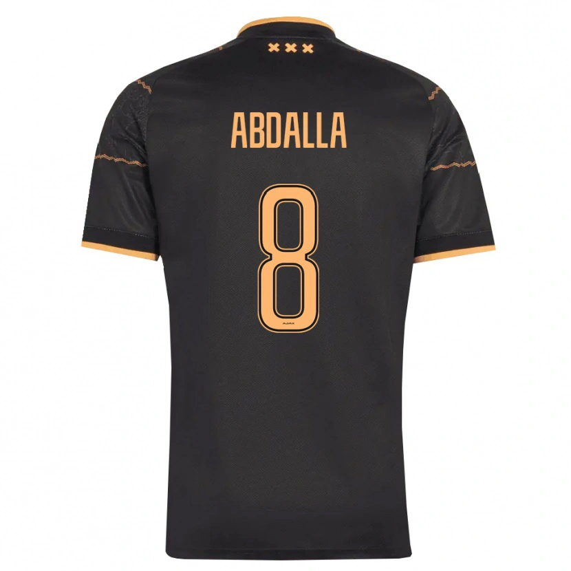 Danxen Män Mohamed Abdalla #8 Svart Orange Bortatröja Matchtröjor 2026/27 Tröjor T-Tröja