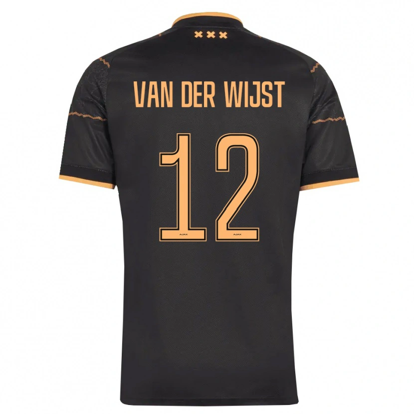 Danxen Män Giovanni Van Der Wijst #12 Svart Orange Bortatröja Matchtröjor 2026/27 Tröjor T-Tröja