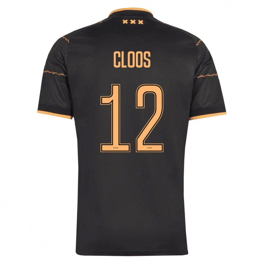Danxen Män Cino Cloos #12 Svart Orange Bortatröja Matchtröjor 2026/27 Tröjor T-Tröja