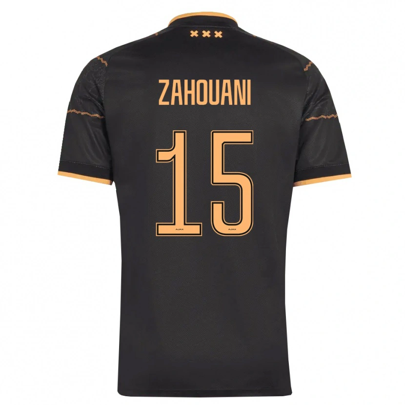 Danxen Män Fouad Zahouani #15 Svart Orange Bortatröja Matchtröjor 2026/27 Tröjor T-Tröja