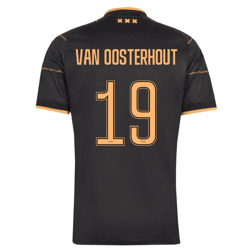 Danxen Män Charly Van Oosterhout #19 Svart Orange Bortatröja Matchtröjor 2026/27 Tröjor T-Tröja